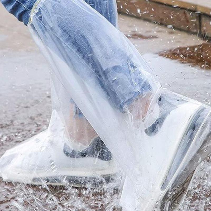 Одноразовые водонепроницаемые защитные чехлы для обуви Непромокаемые и водонепроницаемые бахилы Износостойкие и удлиненные бахилы