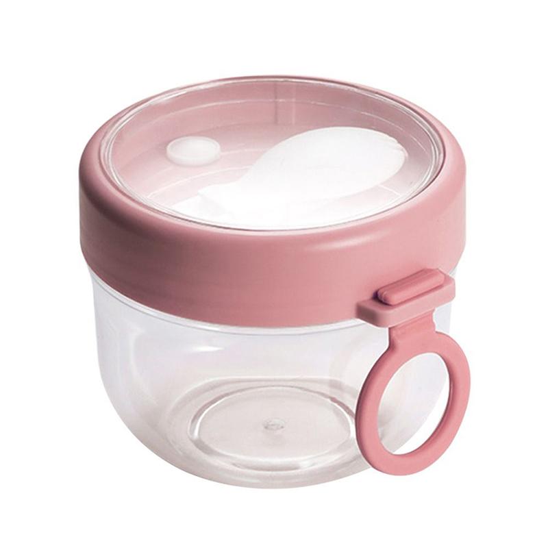 Контейнер для овсянки на ночь, переносные стаканчики для овсянки с крышками и ложкой, банка для еды