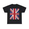 Ретро футболка с вертикальным принтом Union Jack, S-5XL