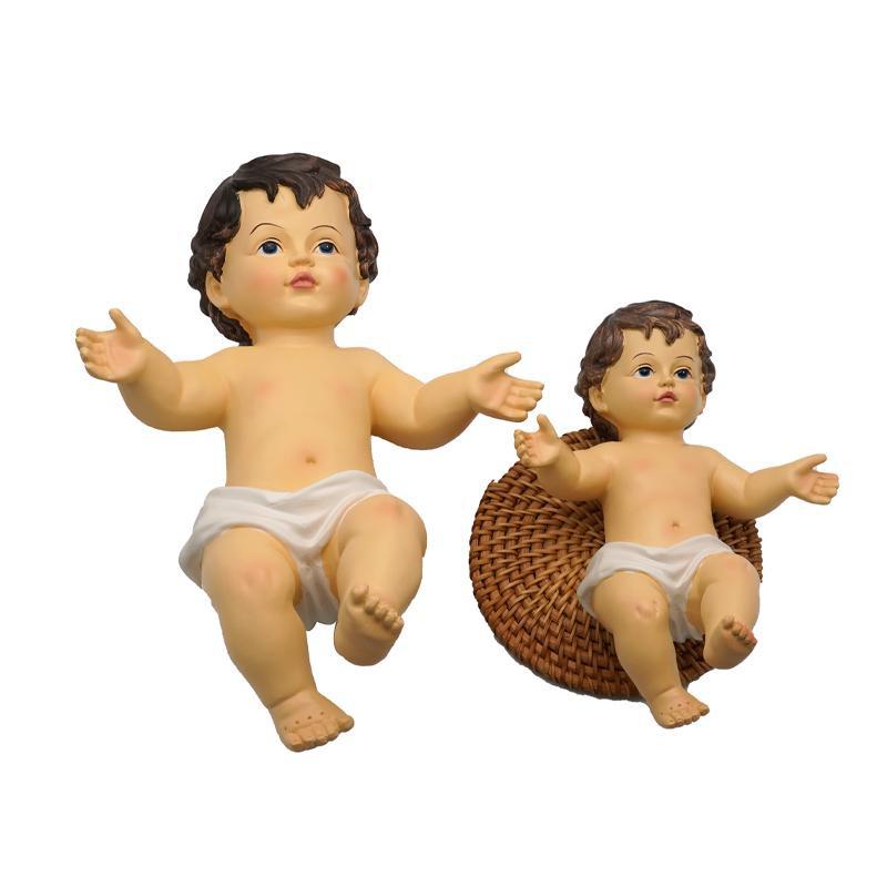 6 см/10 см/15 см кукла-младенец Иисус статуя святые статуи младенческий Адвент орнамент религиозная фигурка Иисуса домашняя церковь Рождественское ремесло украшение подарок