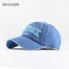 New Washed Cotton Cap NEW YORK Embroidered Baseball Cap Cap Cap Sun Hat Embroidered Baseball Visor