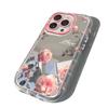 Розовые розы подходят для чехлов для iPhone16 Mirror Phone, Apple 15promax, Fresh and Clean 14 Flowers, 13