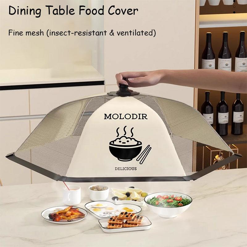 Крышка для еды на обеденный стол, Складная пылезащитная крышка для еды, Бытовой пылезащитный экран для остатков и защиты от мух