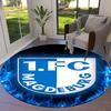 FC Magdeburg Round Area Rug,Carpet Rug for Living Room Bedroom Sofa Playroom Decor,Non-slip Floor Mat56