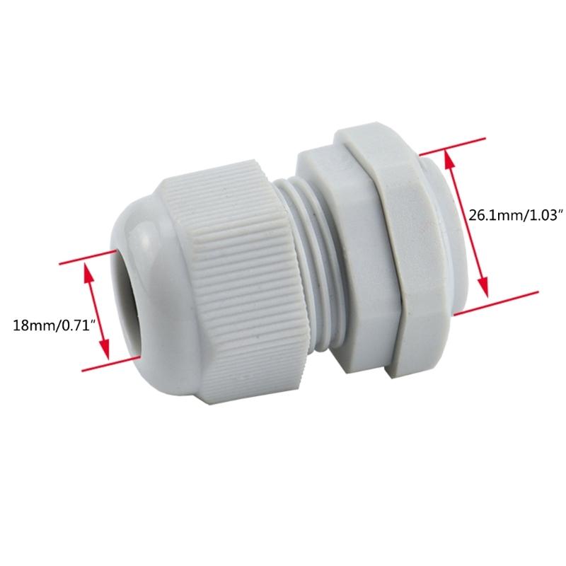 38 Pcs Outdoor Cable Gland Joints Waterproof Cable Connector Plastic Cable Grommets NPT Type Cable Fitting Easy Install