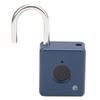 Fingerprint Padlock AntiTheft Intelligent Keyless for Cabinet Student Dormitory Warehouse(Blue )