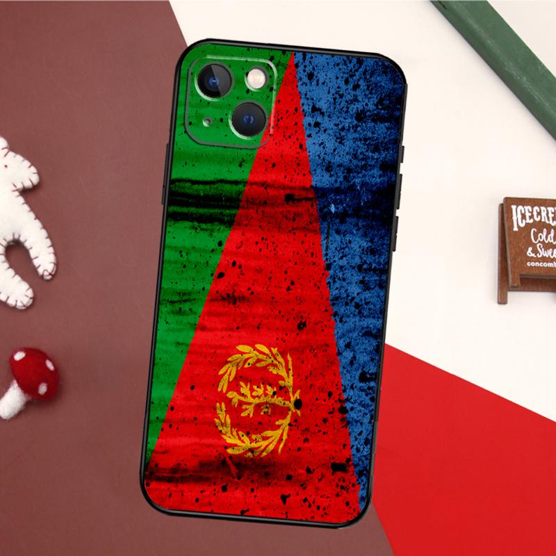 Чехол с флагом Эритреи для iPhone 15 Pro Max 14 13 12 11 16 17 Pro Max mini 15 16 Plus 16e 17 Air Задняя крышка