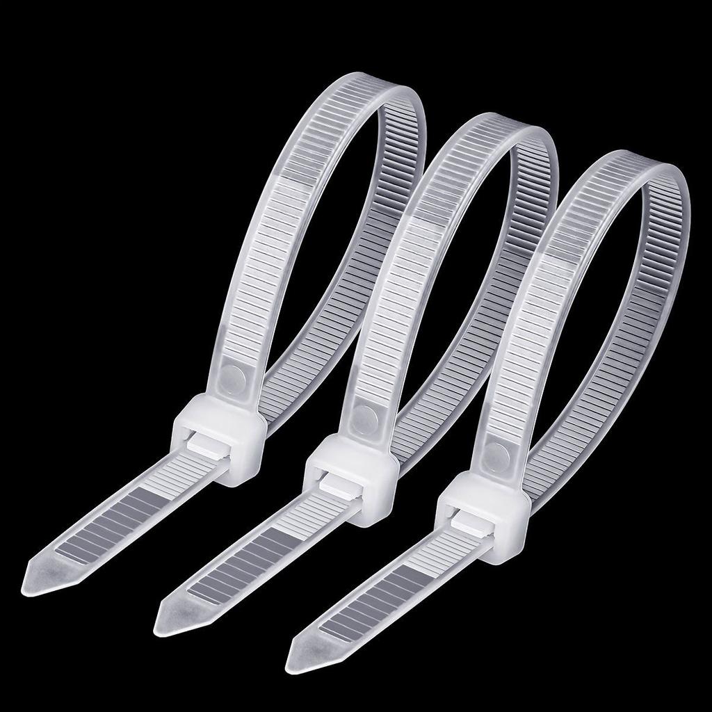 100Pcs Heavy Duty Self-locking Plastic Nylon Tie Wrap, Strong and Reliable Cable Ties