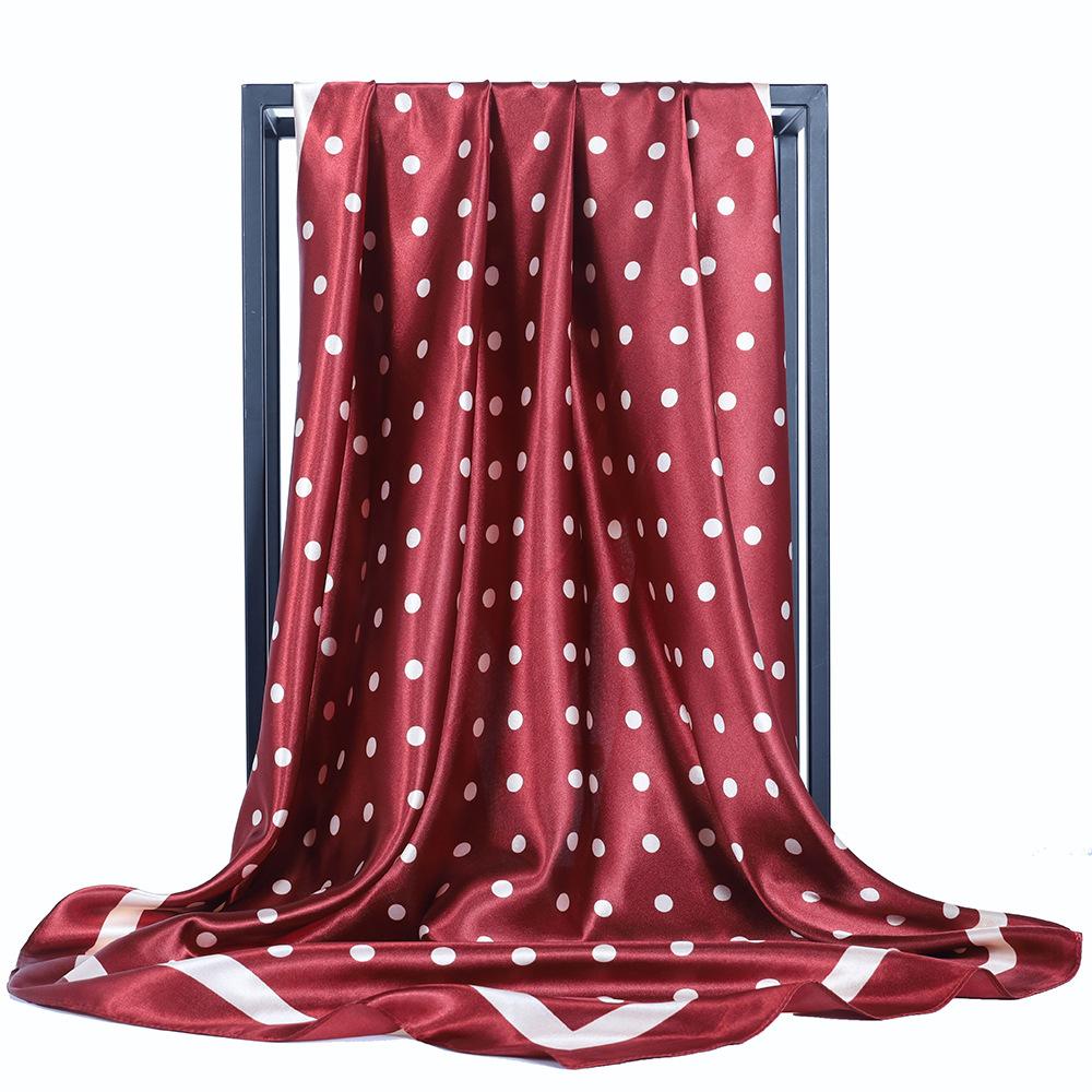 High-quality Luxurious Silk Scarves Headband Scarfs Neck Scarf For Women Chain Silk Scarf Women's Decorative Shawl