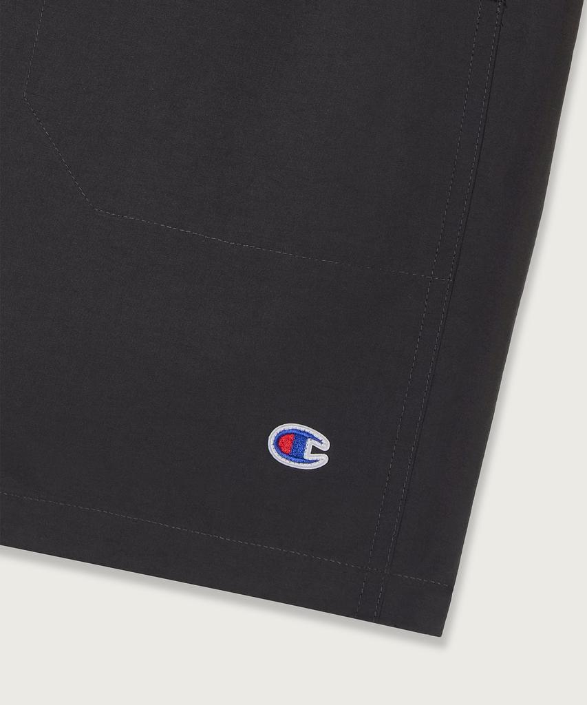 Champion Шорты с тканым логотипом C, угольные