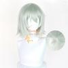 Chainsmoker Cat Yani Neko Satou Yuko Cosplay Wig 38cm Light Green Anime Cosplay Wigs Heat Resistant Synthetic Hair Halloween