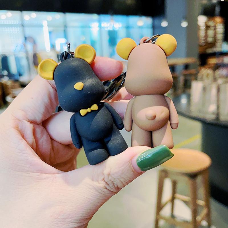 Уникальный брелок Медведь Диджей из смолы, мультяшное украшение для особых случаев, вечеринок и