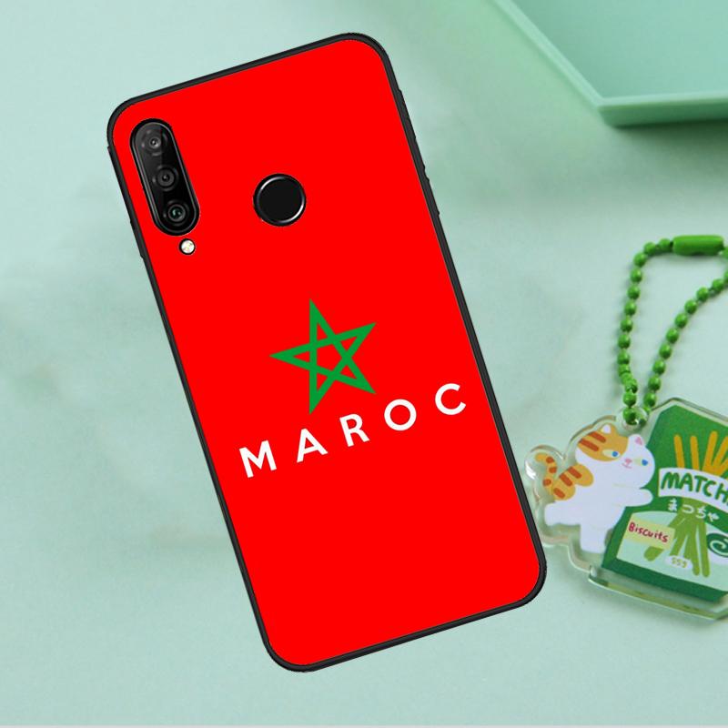 Morocco Flag Coat Of Arms For Huawei Nova 12i 12s 7i 8i 11i 9 10 SE Y90 Y60 Y70 Y72 Y61 Y91 P30 P40 Lite P60 Pro Case