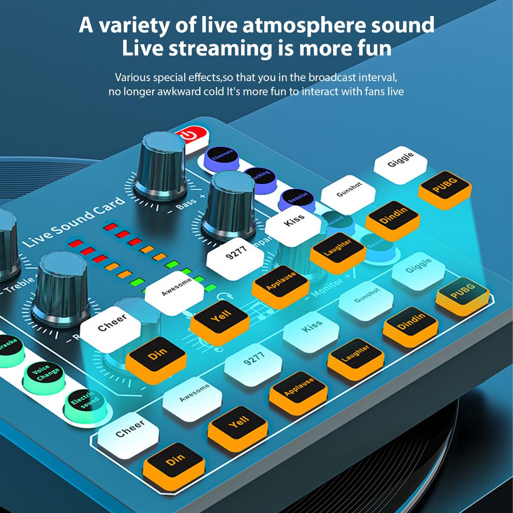 Комплект оборудования для подкаста: конденсаторный микрофон с картой живого звука. Микрофон для подкаста Plug and Play.