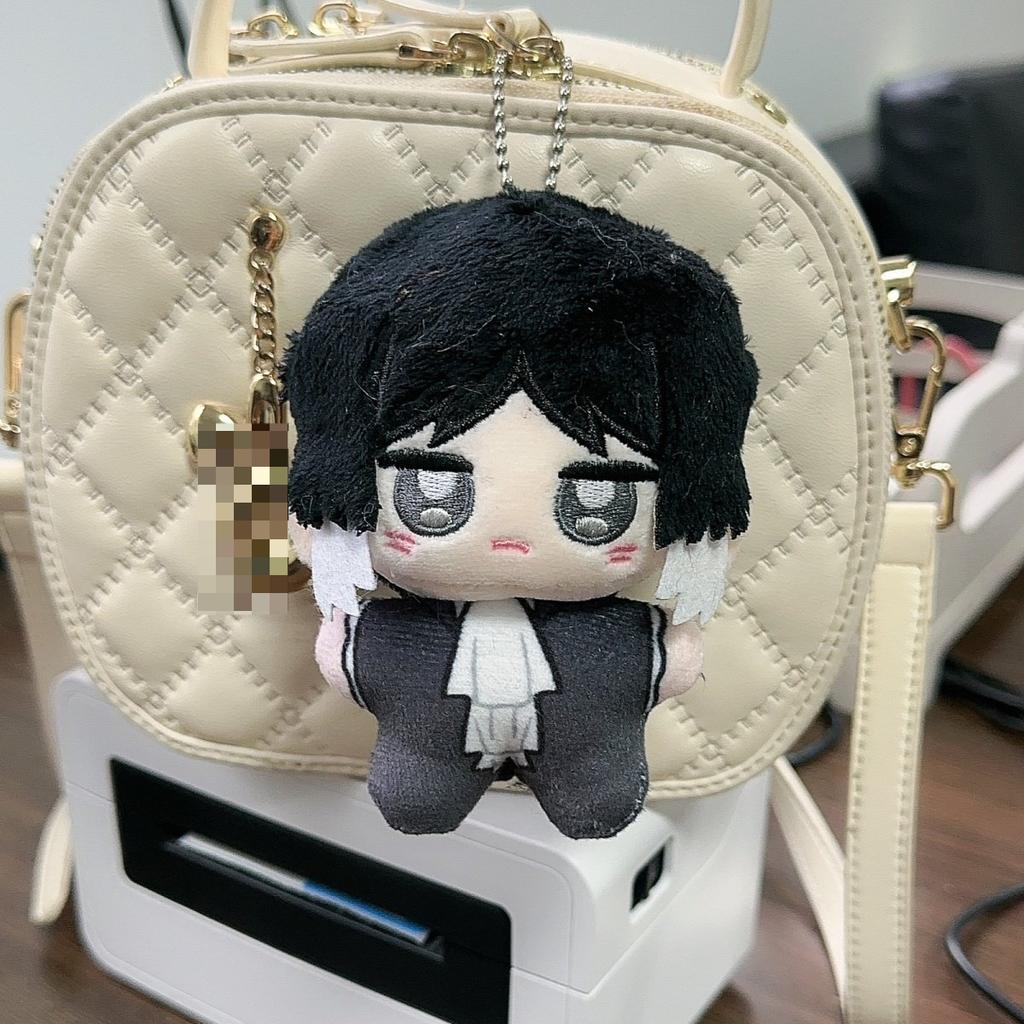 Anime Bungou Stray Dogs Plush Pendant Cosplay 10cm Osamu Dazai Edogawa Rampo Cute Soft Stuffed Doll Keychain Bag Decoration Toy