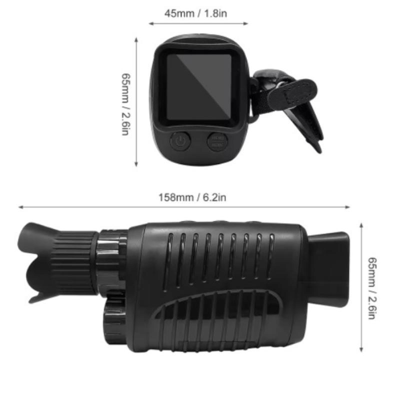 1080P HD Telescope Night Vision Binocular Device 5X Binocular Day Night Use Photo Video Taking Digital Zoom For Hunting