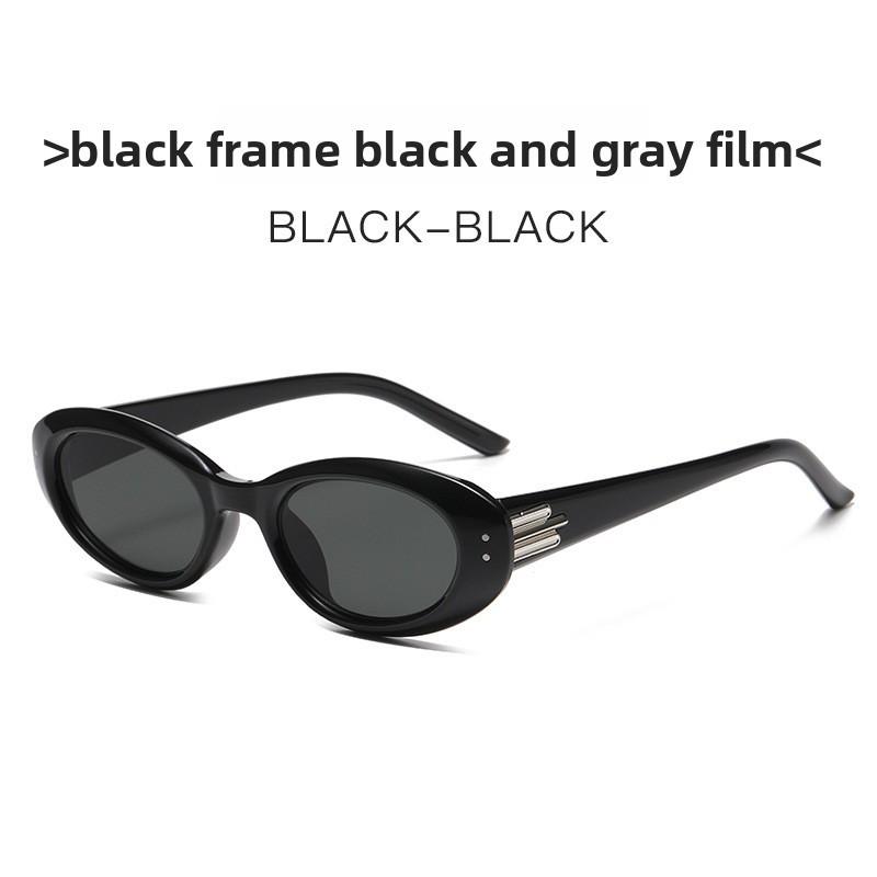 Elegant Cat Eye Eyewear Women Uv380 Black Frame With Dark Lenses For Summer Outings