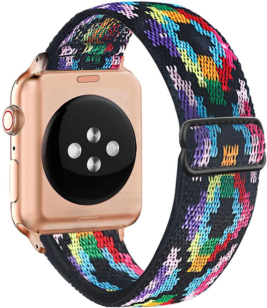 Эластичная петля Solo Loop, совместимая с ремешками Apple Watch 44 мм, 42 мм, 40 мм, 38 мм, регулируемый эластичный спортивный нейлоновый ремешок для серии iWatch