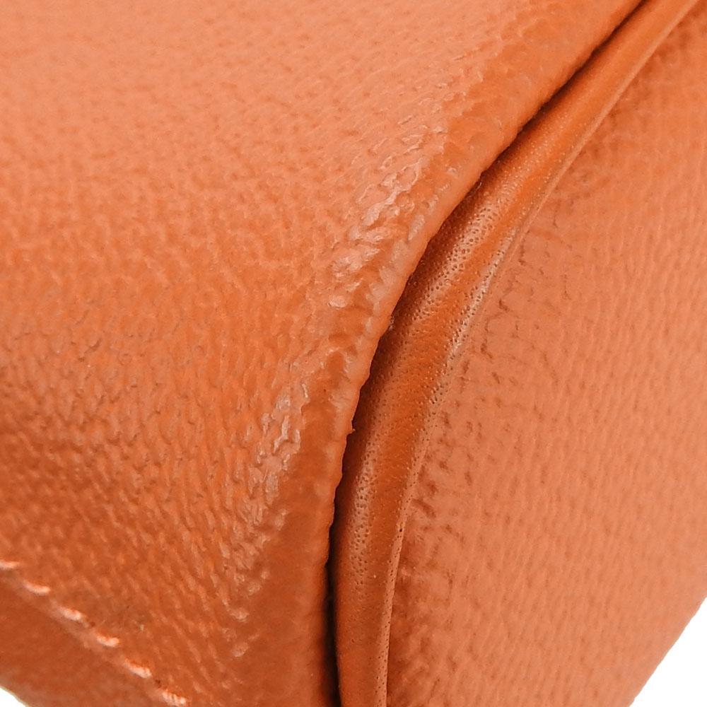 Used TRUSSARDI Pouch leather/PVC Orange Handbag type