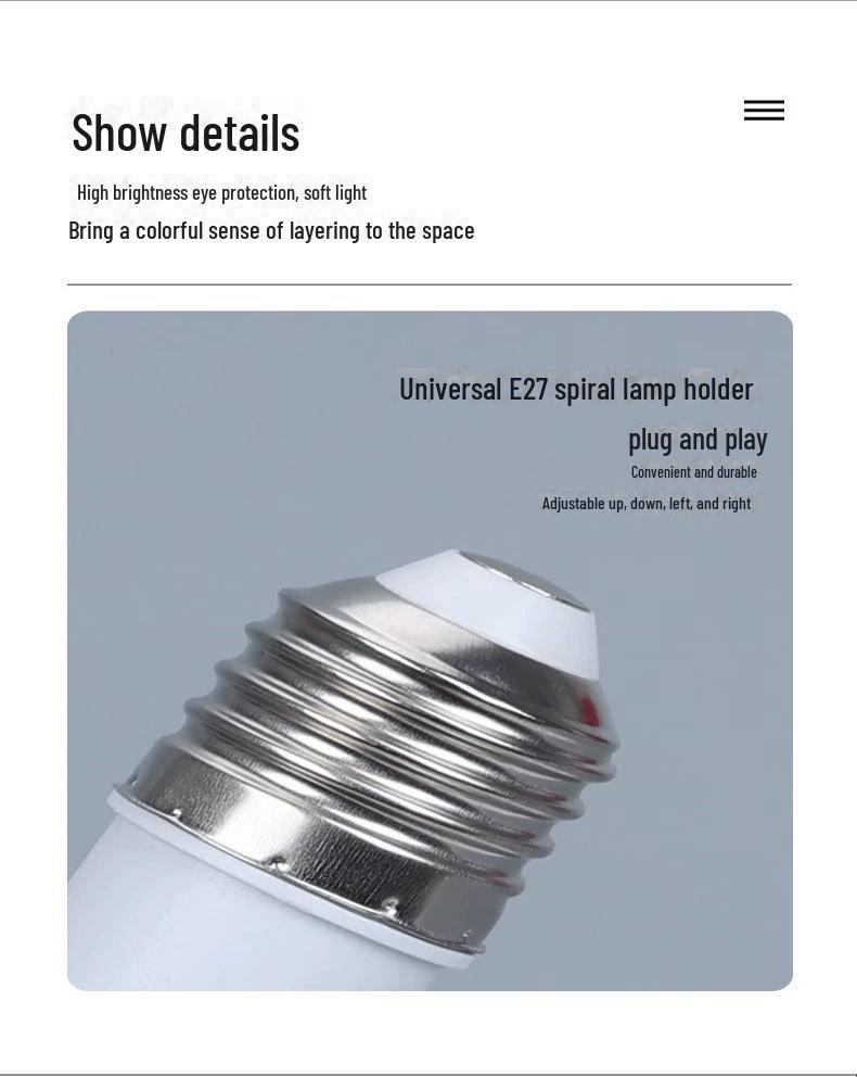 Светодиодный потолочный вентилятор E27 с дистанционным управлением — высокая яркость, энергосбережение, безопасность для глаз для дома и кухни