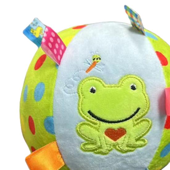 Плюшевый пищащий мяч для собаки с ремешками, набивной мяч со встроенным колокольчиком, интерактивная игрушка для апортировки для маленьких, средних и крупных собак