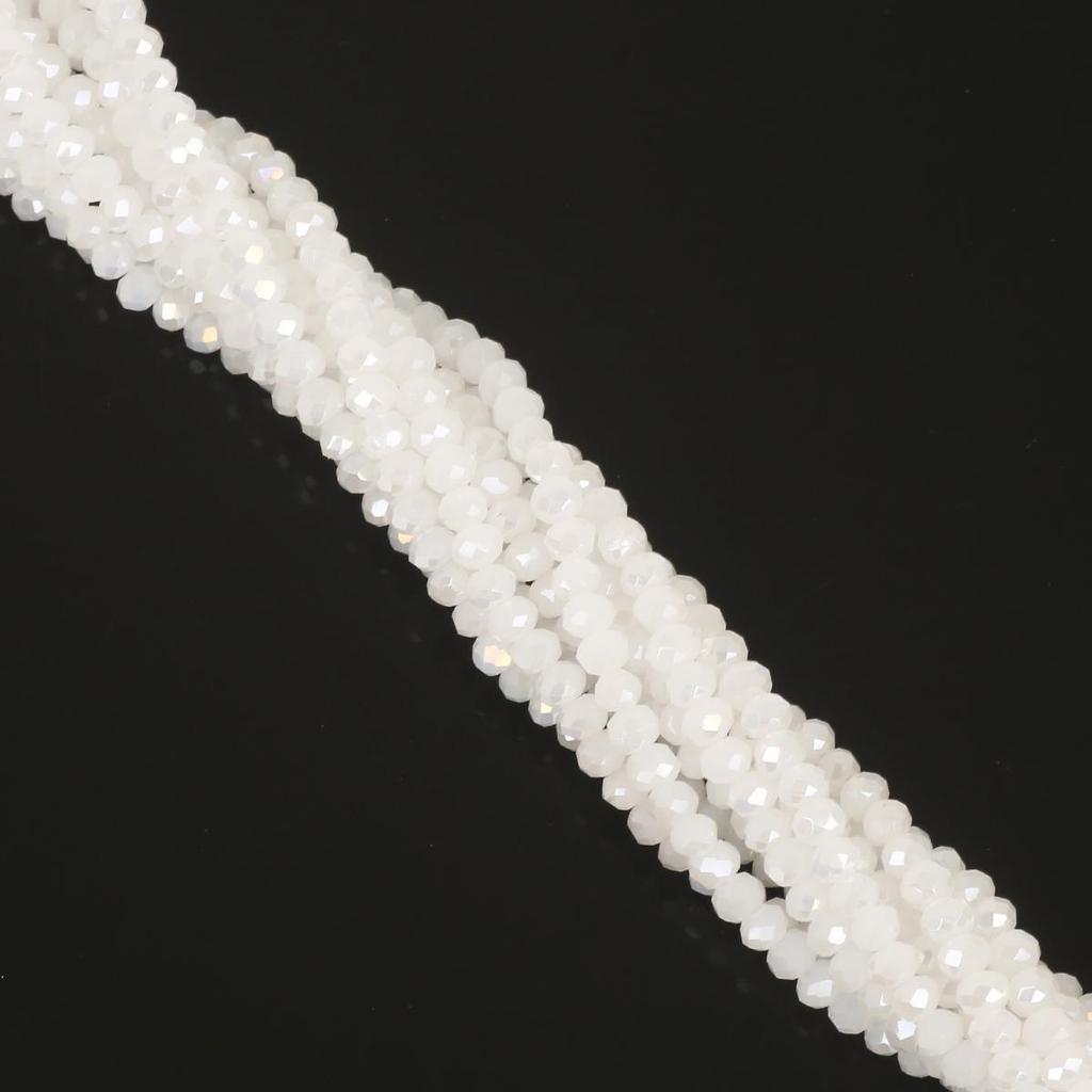 30-200Pcs Rondelle Austria Faceted Crystal Glass Beads Loose Spacer Beads for Jewelry Making