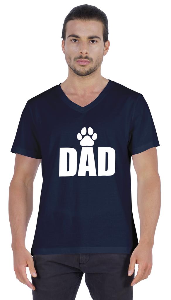 Inkmeso Мужская футболка с рисунком папы Футболка для папы из хлопкового джерси Футболка для собаки