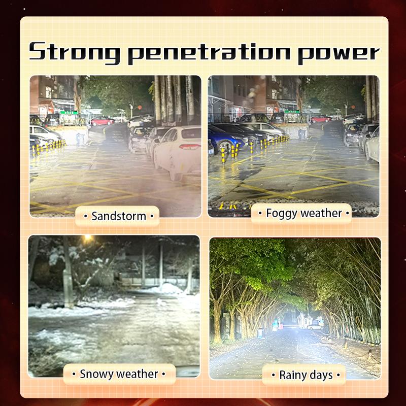 Светодиодный прожектор с 6 линзами для мотоцикла, двухцветный дальний/ближний свет, противотуманные фары для автомобилей, грузовиков, внедорожников UTV, 12 В, 24 В, мини-линза, фара дальнего света