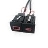 Автомобильное двойное зарядное устройство 12В/24В USB QC3.0 PD Type C Адаптер питания Подходит для Golf 6 Для Jetta 5 MK5 Для Scirocco 2006 - 2012