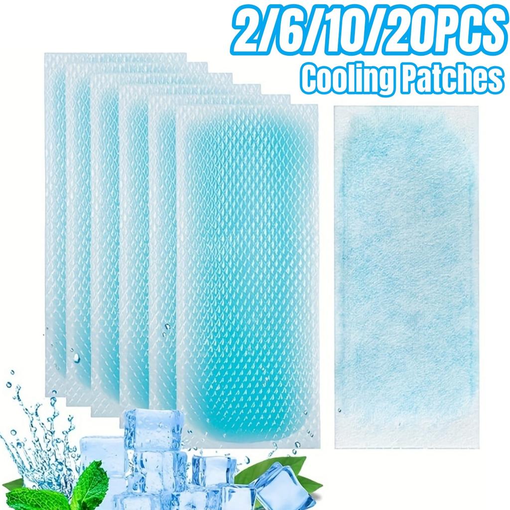 2Pcs/Pack Cooling Gel Pads Physical Cooling Patches Summer Heatstroke Relief Stickers Baby Adults Fever Phone Cooling Sticker