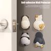 1/2/4Pcs Animal Wall Bumper Self-Adhesive Door Stopper Wall Protector Door Handle Wall Guard Shield Anti-collision Silencer Pad Buffer Sticker