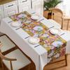 Waterproof and Oil Resistant PVC Table Cloth Ins Tea Rectangular Minimalist Floral Tablecloth