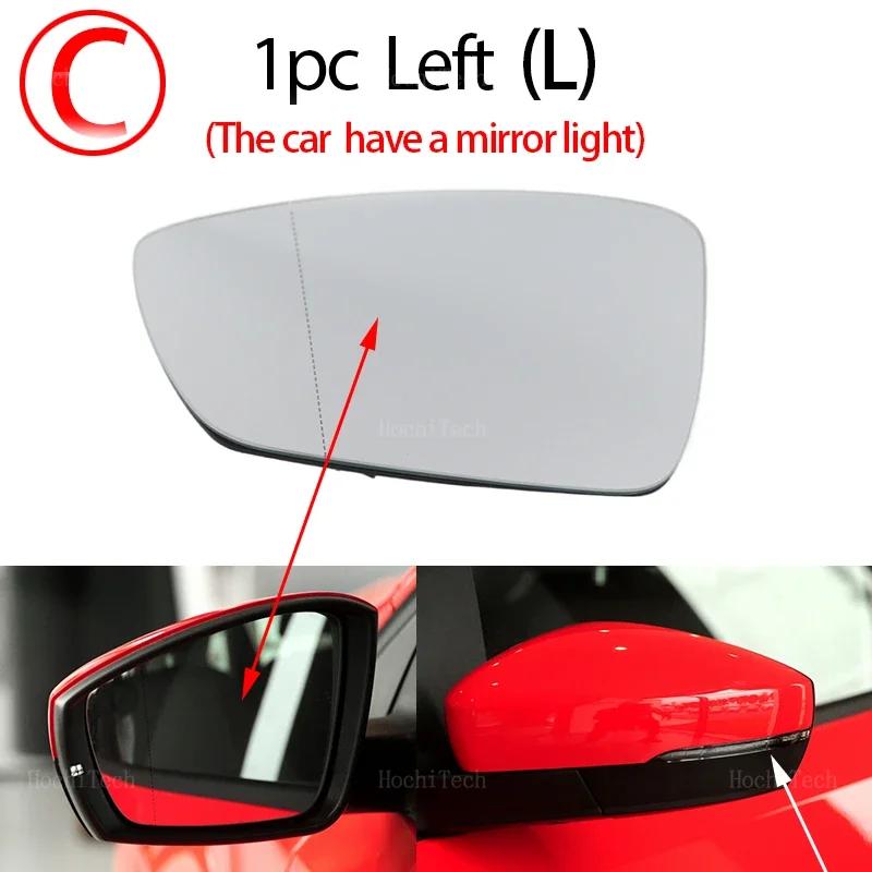 For Volkswagen VW Polo 5 MK5 6R 6C 2010-2016 High Quality Car Left or Right Mirror Heated Side Mirror Glass Rearview Mirror Lens