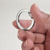 1 Set Stainless Steel Key Rings Carabiner Keychain Clip Spring Opening Ring Quick Release Car Key Chain Rings
