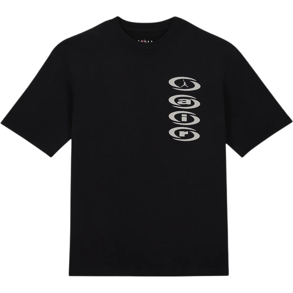 Jordan X Travis Scott Collaboration Ss24 Crew Neck Straight Fit Letter Print Short Sleeve Футболка унисекс Tops Black DZ5515-011