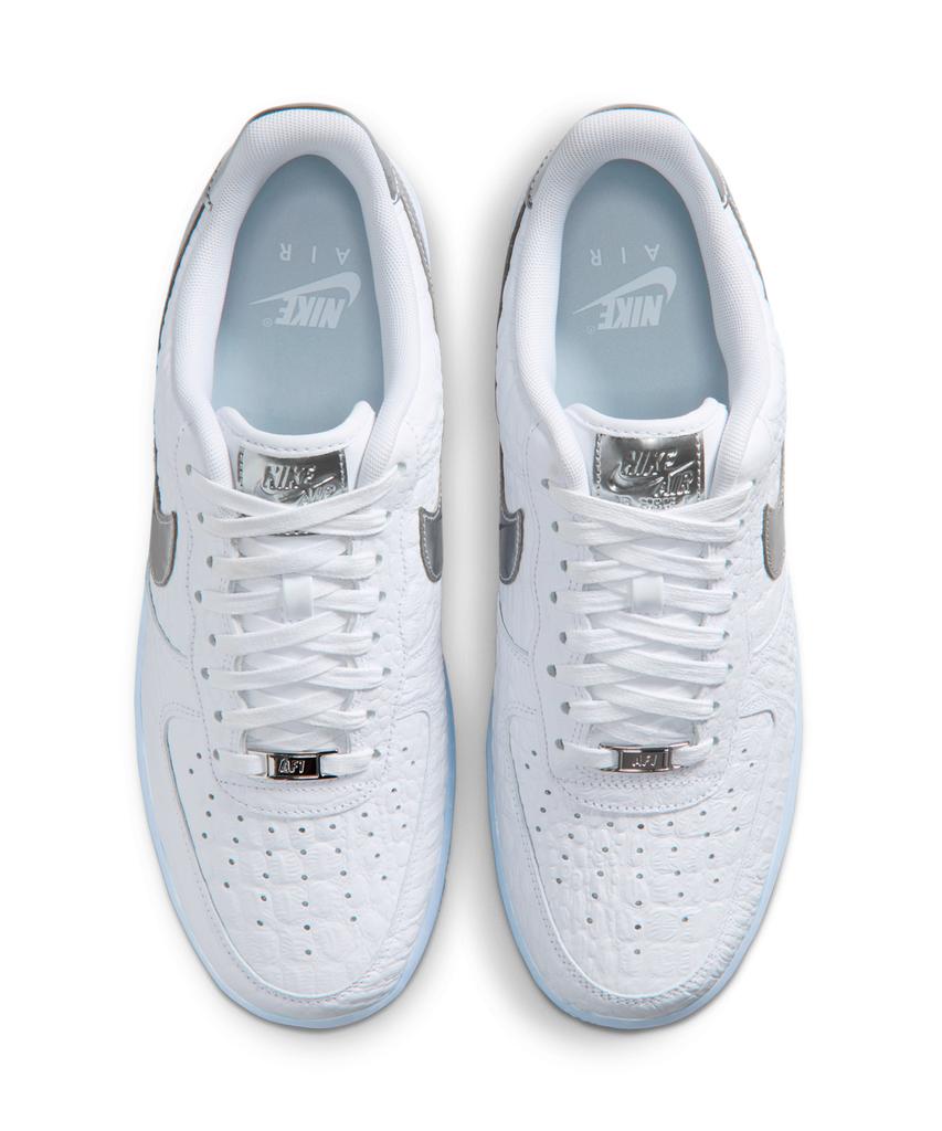 Nike Air Force 1 07 M - White:Blue Tint:Pure Platinum:Chrome / Ir1981-100