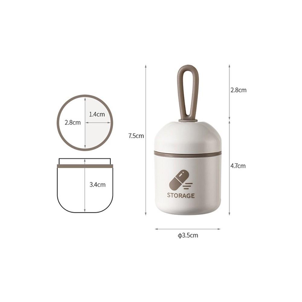 Two Compartments Pill Storage Box Plastic Pill Dispensing Box Portable Pill Box Pill Storage