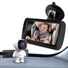 Зеркало для детской коляски LifeZone Видеть своего ребенка на заднем сиденье с ночным широким обзором 12V Прикуриватель Легко наблюдать Инструкция на японском языке Подстаканник