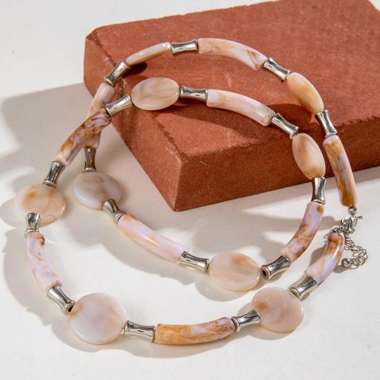 Women Bohemian Necklace Special-Shaped Beads Necklace Beach Necklace Jewelry for Daily Street Parties Vacations