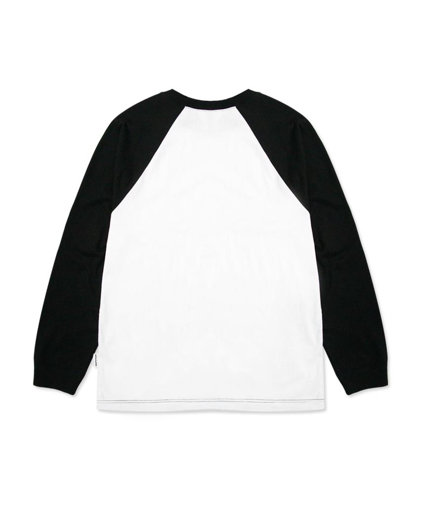 ESCAPEFROM Red Stitch Heart Print Long Sleeve Black