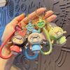 Fashion Bag Pendant Cartoon Car Key Ring Hanging Ornaments Cute Doll Key Chain  School Bag Pendant