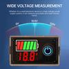 DC 8-100V Battery Capacity Tester Coulomb Meter Monitor 12V 24V 36V 48V 60V 72V Car Battery Voltmeter Charging Level Indicator