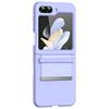 For Samsung Galaxy Z Flip7 FE 5G/Z Flip6 5G/Z Flip5 5G Hard PC Phone Case Retractable Strap Hinge Protection Phone Cover