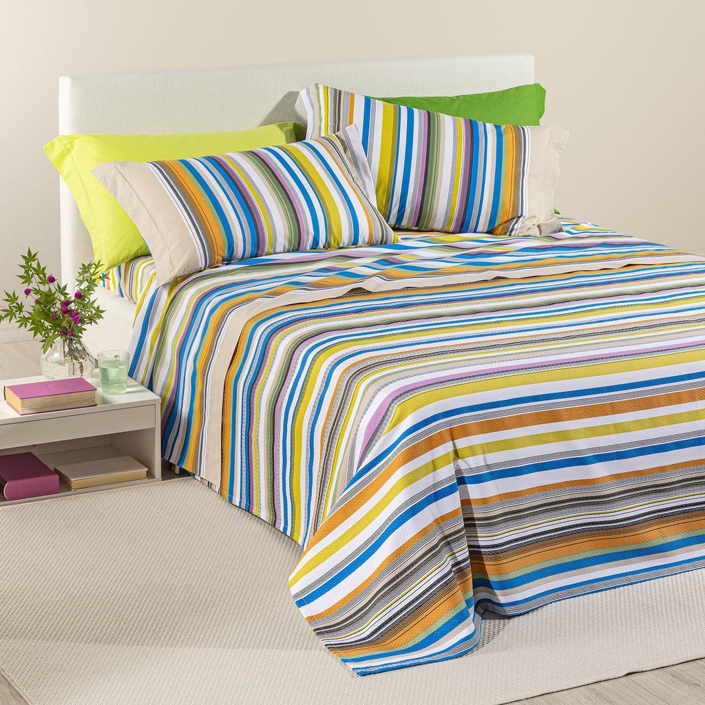Copriletto Estivo Bristol Fior di Cotone in Cotone Piquet