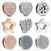 Новые Аутентичные Браслеты Аксессуары Зажимной Шарм подходит для charms Reflections медные бусины Сделай Сам Украшения Высокое Качество