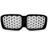 Diamond Look Front Bumper Kidney Grille for BMW X3 G01 X4 G02 2022 2023 2024 M40i sDrive20i M Sport Center Grilles Mesh
