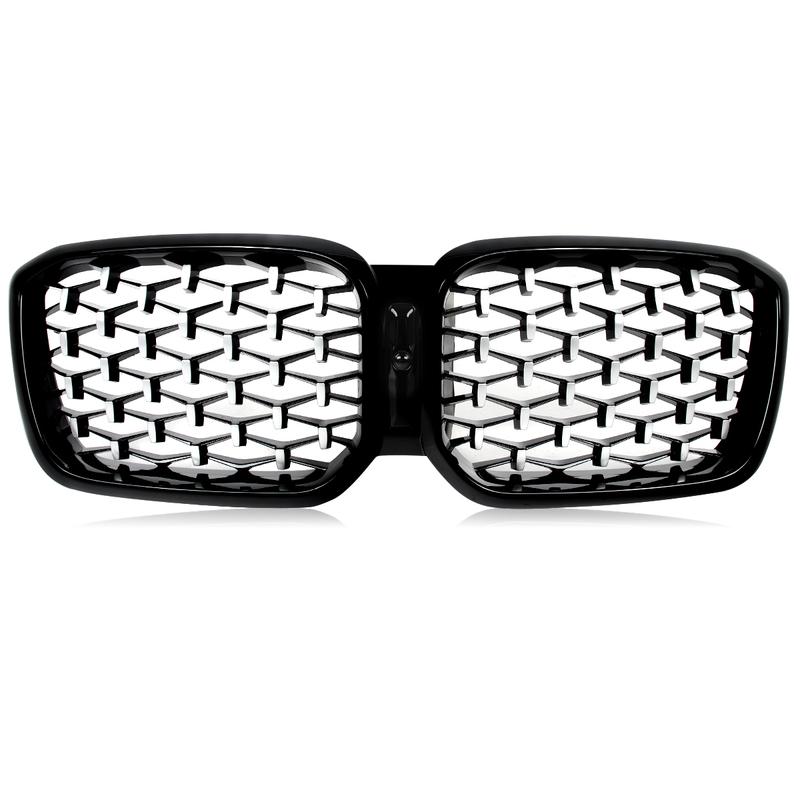 Diamond Look Front Bumper Kidney Grille for BMW X3 G01 X4 G02 2022 2023 2024 M40i sDrive20i M Sport Center Grilles Mesh