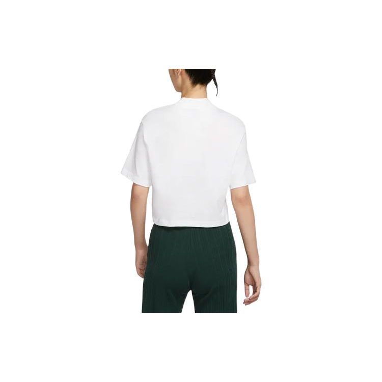 Nike Спортивная одежда Essential Solid Logo Print Crew Neck Oversize Short Sleeve T Shirt Women T Shirts White DQ6197-100