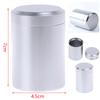 1X Silver Airtight Proof Container Aluminum Herb Stash Metal Sealed Can Tea Jar