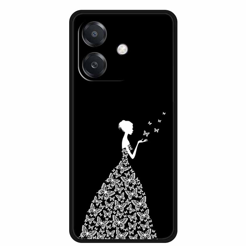 For OPPO A20 Case A 20 Phone Cover Lion Wolf Black Silicone Soft Back Cover Case For OPPO A40 A40m A60 5G Case A 40 A 60 Coque